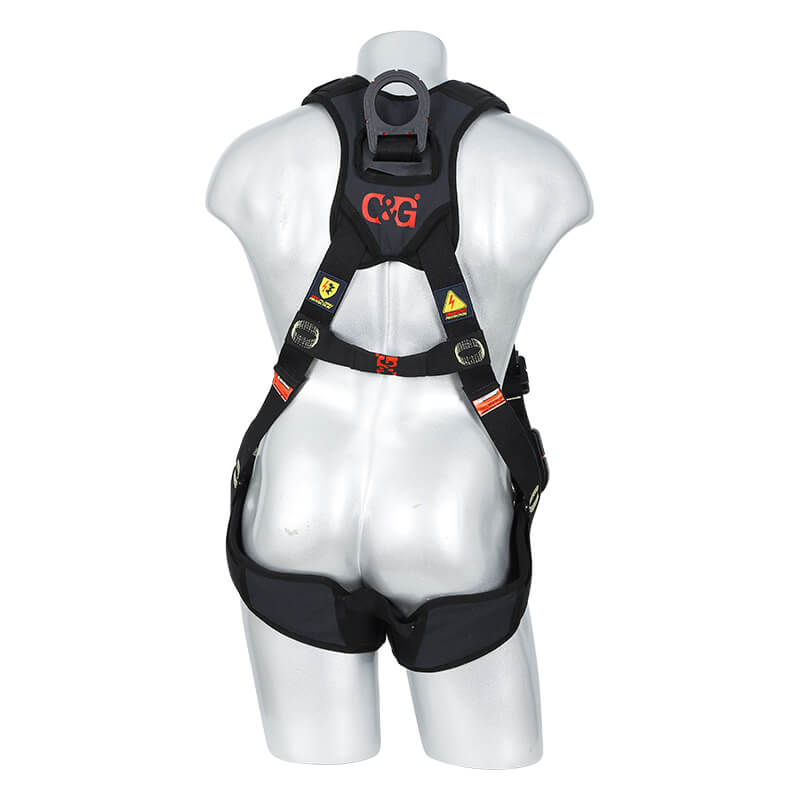 4掛點5調節點全身式安全帶-絕緣防電弧