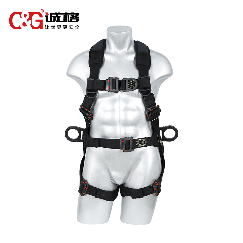 4掛點6調節點全身式安全帶（胸前小D環）-絕緣防電弧 FA40603-ArcD